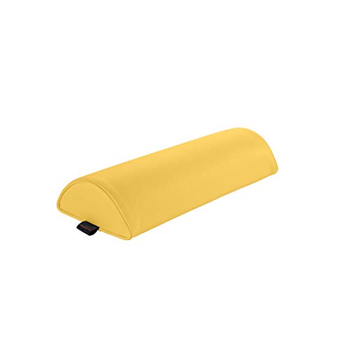Pader Medi Tech Halbrolle I Knierolle aus Polyetherschaumstoff I Lagerungsrolle mit Kunstlederbezug und Kedernähten I 50 x 18 x 9 cm I in 20 Farben verfügbar (Mais) von pader medi.tech