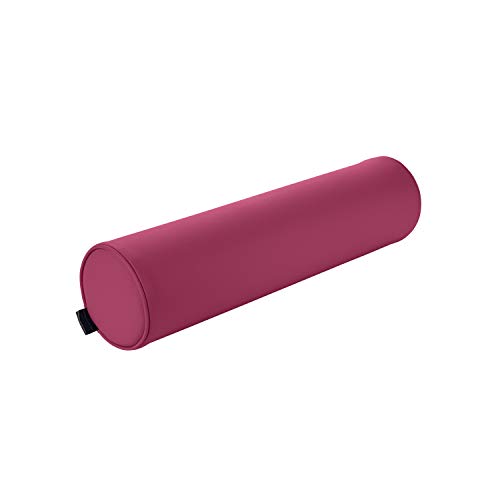 Pader Medi Tech Nacken- und Knierolle aus Polyetherschaumstoff I Lagerungsrolle mit Kunstlederbezug und Kedernähten I 60 x 15 cm I in 20 Farben verfügbar (Beere) von pader medi.tech
