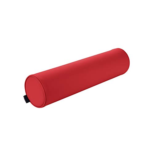 Pader Medi Tech Nacken- und Knierolle aus Polyetherschaumstoff I Lagerungsrolle mit Kunstlederbezug und Kedernähten I 60 x 15 cm I in 20 Farben verfügbar (Bordeaux) von pader medi.tech
