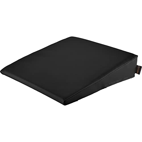 pader medi.tech Keilkissen 40x40x10/2 cm - Orthopädischer Lagerungskeil mit hochwertigem Kunstlederbezug I Schwarz von pader medi.tech