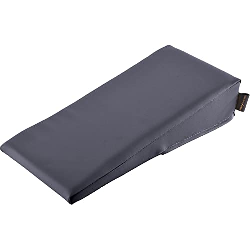pader medi.tech Lagerungskeil für die Hand und Arm 40x20x10/2 cm - Orthopädisches Keilkissen mit hochwertigem Kunstlederbezug I Anthrazit von pader medi.tech