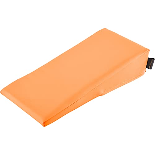 pader medi.tech Lagerungskeil für die Hand und Arm 40x20x10/2 cm - Orthopädisches Keilkissen mit hochwertigem Kunstlederbezug I Apricot von pader medi.tech