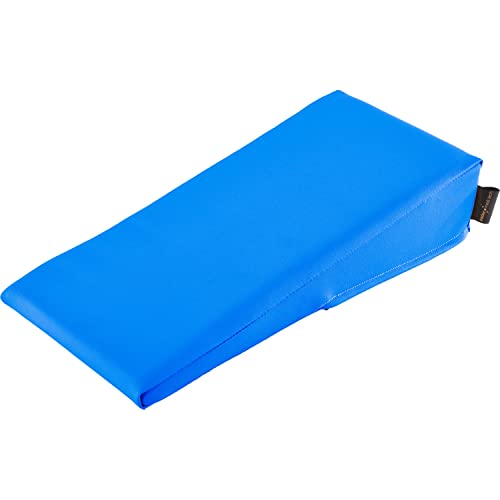 pader medi.tech Lagerungskeil für die Hand und Arm 40x20x10/2 cm - Orthopädisches Keilkissen mit hochwertigem Kunstlederbezug I Eisblau von pader medi.tech