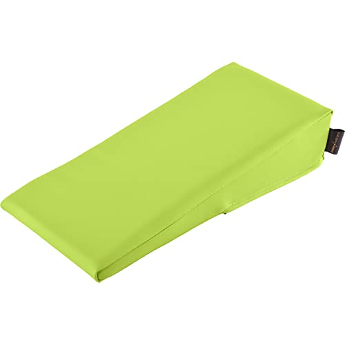 pader medi.tech Lagerungskeil für die Hand und Arm 40x20x10/2 cm - Orthopädisches Keilkissen mit hochwertigem Kunstlederbezug I Grasgrün von pader medi.tech