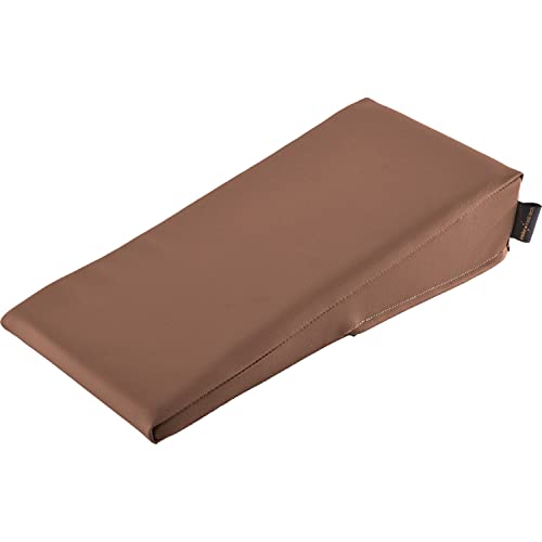 pader medi.tech Lagerungskeil für die Hand und Arm 40x20x10/2 cm - Orthopädisches Keilkissen mit hochwertigem Kunstlederbezug I Mocca von pader medi.tech