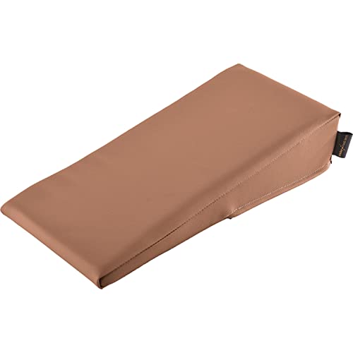 pader medi.tech Lagerungskeil für die Hand und Arm 40x20x10/2 cm - Orthopädisches Keilkissen mit hochwertigem Kunstlederbezug I Nougat von pader medi.tech