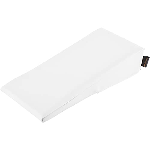 pader medi.tech Lagerungskeil für die Hand und Arm 40x20x10/2 cm - Orthopädisches Keilkissen mit hochwertigem Kunstlederbezug I Weiß von pader medi.tech