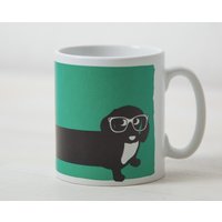 Dr Wuffinger - Tasse Mit Dackel Grün von paefjes