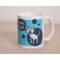 Mimi Katze Miau - Tasse Blau von paefjes