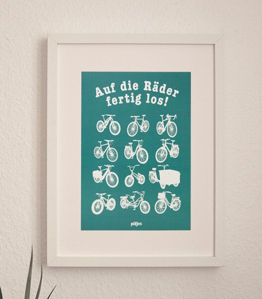 päfjes Auf die Räder fertig los - Poster A4 von päfjes