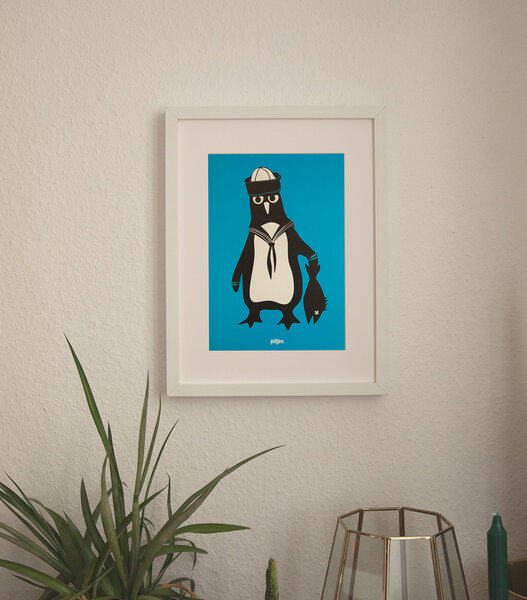 päfjes Pinguin Martin - Poster A4 von päfjes