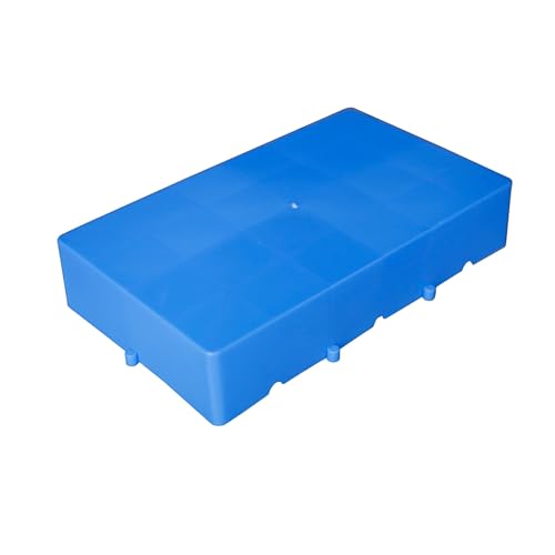 1 Kunststoffpalette, Wasserdichte Lager Unterlage Nestbare Kunststoff Palette aus HDPE, Verschleißfest Leichtpalette für Kellerböden, Supermarktlager(50x30x10cm/20x12x4inch) von paiye