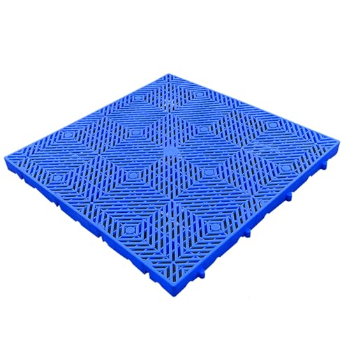 5 cm Dicke Kunststoffpalette, Wasserdichte Lager Gitterunterlage, Ineinander Steckbare Kunststoffpalette, Stapelbare Bodenpaletten, für Garage, Supermarkt, Keller(80 x 80 x 5 cm) von paiye