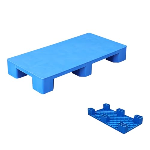 Blaue Kunststoffpaletten Als Waterproof Floor Pallet Lagerunterlage für Den Außenbereich, für Feuchte Kellerböden, Vor Supermarktgaragen(100x40x12cm) von paiye