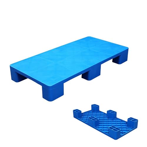 Blaue Kunststoffpaletten Als Waterproof Floor Pallet Lagerunterlage für Den Außenbereich, für Feuchte Kellerböden, Vor Supermarktgaragen(100x50x14cm) von paiye