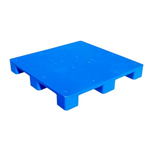 Blaue Kunststoffpaletten für Kellerlagerung. Robuste Kunststoffpalette für Lager, Industrie, Umzüge und Verpackungen. Traglasten Bis zu 600–1000 kg(100x100x13cm/39x39x5in) von paiye