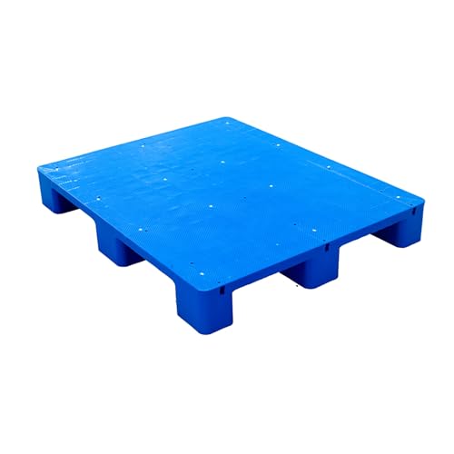 Blaue Kunststoffpaletten für Kellerlagerung. Robuste Kunststoffpalette für Lager, Industrie, Umzüge und Verpackungen. Traglasten Bis zu 600–1000 kg(100x80x13cm/39x31x5in) von paiye