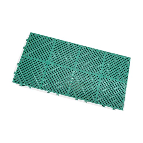 Bodenrost Kunststoff Outdoor, Industrielle Kunststoffpaletten, Mehrzweck-Spezialgitter, Steckbares Palette für Supermarkt, Restaurant, Garage(Green,40x80x5cm) von paiye