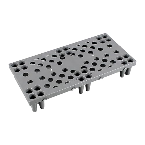 Kunststoffpalette, Anti-rutsch Stecksystem Leichtpalette Bodenpaletten, Ineinandersteckbar Als Lager Unterlage für Keller, Küche und Garage(Gray,60x30x10cm) von paiye