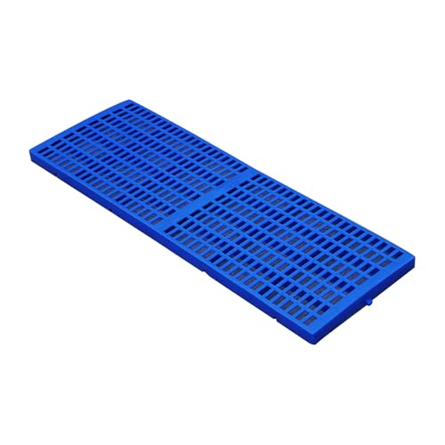 Kunststoffpalette, Steckbare Bodenpaletten, 450 kg Tragkraft Pro Stück, Wasserdicht, Atmungsaktive Gitterbelüftung, für Den Täglichen Einsatz in Werkstatt(Blue,90x30x3cm) von paiye