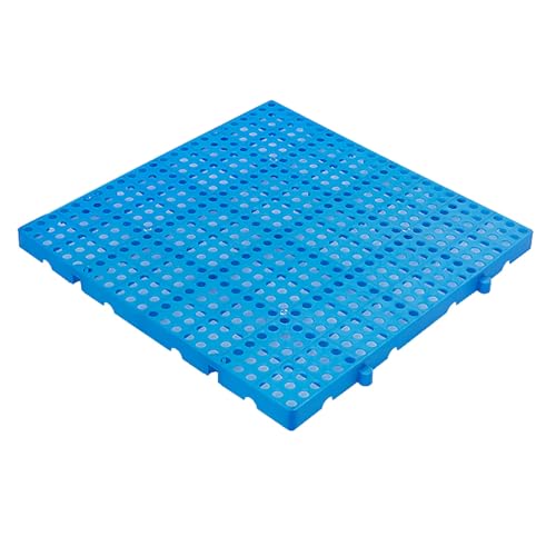 Kunststoffpalette Kunststoffpaletten, Atmungsaktive Gitterboden-Belüftungspalette, Leichtes, Stapelbares HDPE-Bodenregal für Garage, Supermarkt, Keller(50x50cm/20x20inch) von paiye