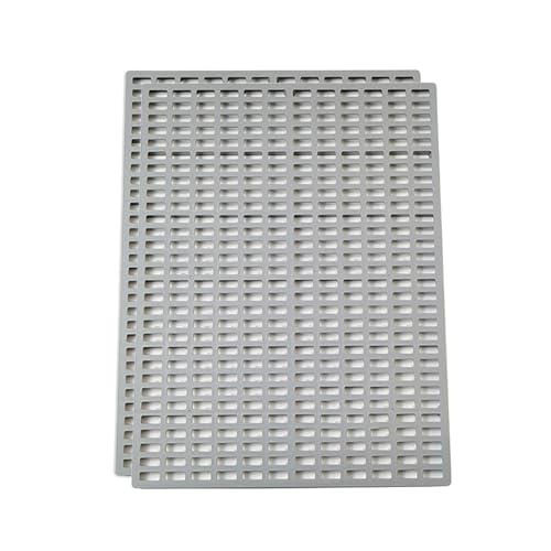 Kunststoffpalette für Kaninchenkäfige, Große Gittermatten für Hundekäfige, Bodenschutz Für Hundetraining, Bodenschutzwannen und Töpfchen für Welpentraining(Gray,47x34cm) von paiye