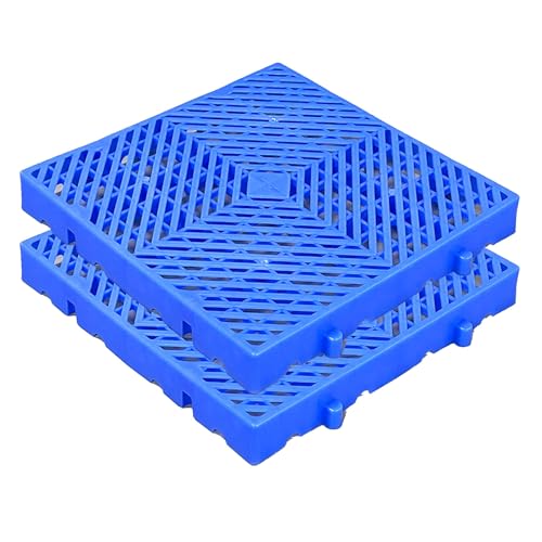 Kunststoffpalette für Kellerlagerung, Kunststoffpaletten für Den Außenbereich, Kunststoffgitter, Spleißbare, Atmungsaktive Gitterboden-Lüftungspalette, für Supermärkte(40x40x5cm) von paiye