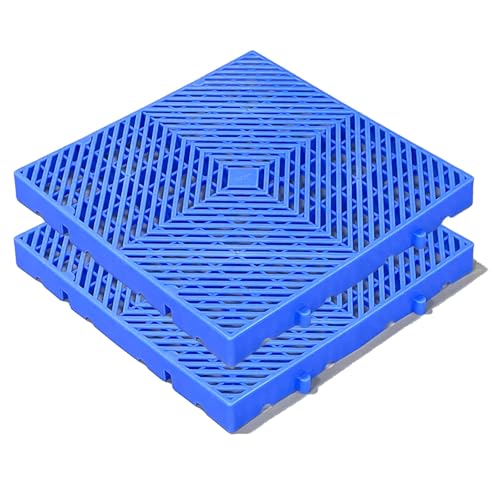 Kunststoffpalette für Kellerlagerung, Kunststoffpaletten für Den Außenbereich, Kunststoffgitter, Spleißbare, Atmungsaktive Gitterboden-Lüftungspalette, für Supermärkte(50x50x5cm) von paiye