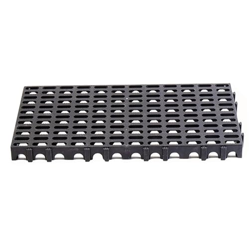 Kunststoffpaletten, Anti-rutsch Stecksystem Leichtpalette für Duschen, Terrassen, Autowaschanlagen und Tierbereiche. Einfache Installation und Wasserableitung(Gray,40x80x5cm) von paiye