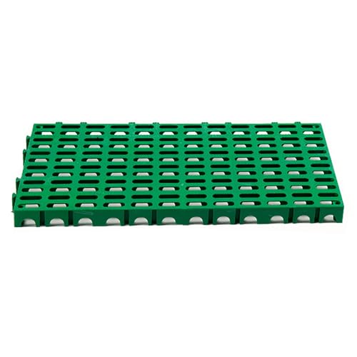 Kunststoffpaletten, Anti-rutsch Stecksystem Leichtpalette für Duschen, Terrassen, Autowaschanlagen und Tierbereiche. Einfache Installation und Wasserableitung(Green,40x80x5cm) von paiye