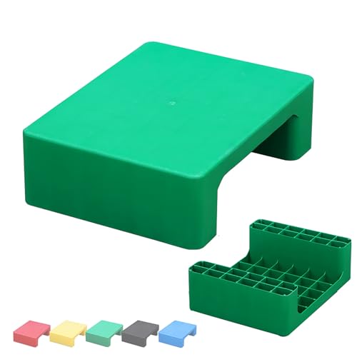 Verdickte Kunststoffpalette, Spleißbare, Atmungsaktive Gitterbodenbelüftung, Leichte, Lager Warentafel Bodenplatten für Supermarktgaragen und Keller(Green) von paiye