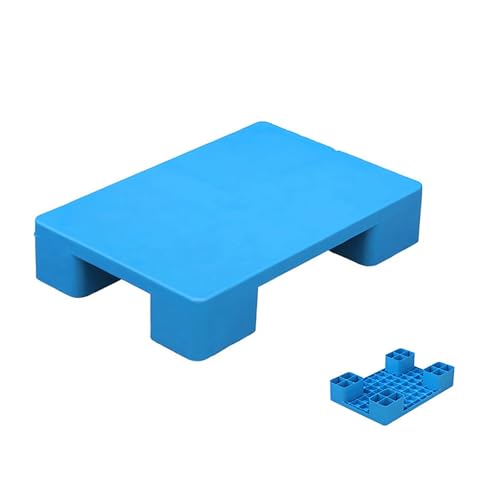 Verschleißfeste Kunststoffpaletten für Keller, 1 Stück Leichtpalette, Flachpalette Wasserdichte Lager Unterlage für Frachtkartons, Supermarkt, Zuhause(Blue,60 * 40 * 12cm) von paiye