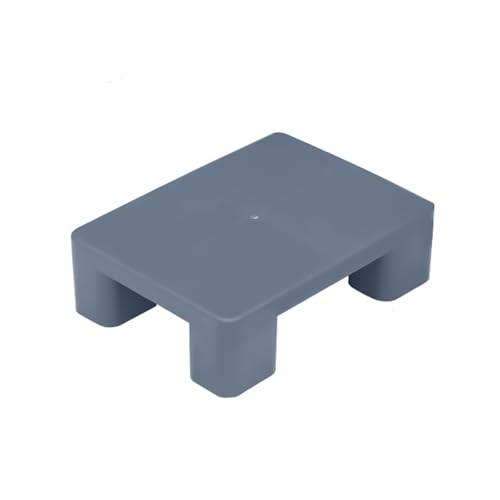 Wasserdichte Kunststoffpalette Lagerunterlage, Leichte Kunststoffpaletten, Verschleißfeste Kellerregale für Fracht Kartons, Ölfässer und Supermärkte(Gray,40x30x11.5cm) von paiye