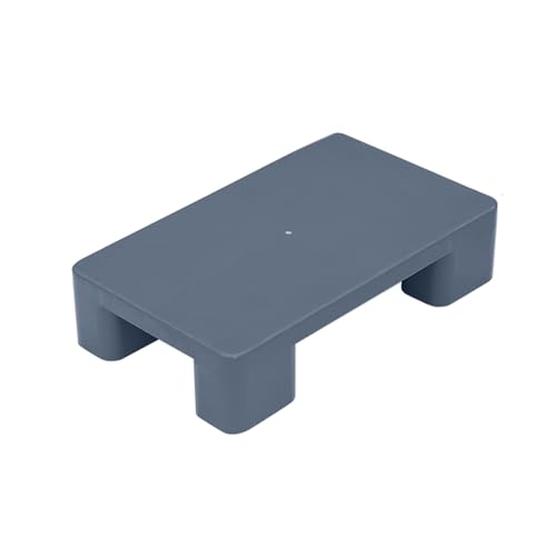 Wasserdichte Kunststoffpalette Lagerunterlage, Leichte Kunststoffpaletten, Verschleißfeste Kellerregale für Fracht Kartons, Ölfässer und Supermärkte(Gray,50x30x11.5cm) von paiye