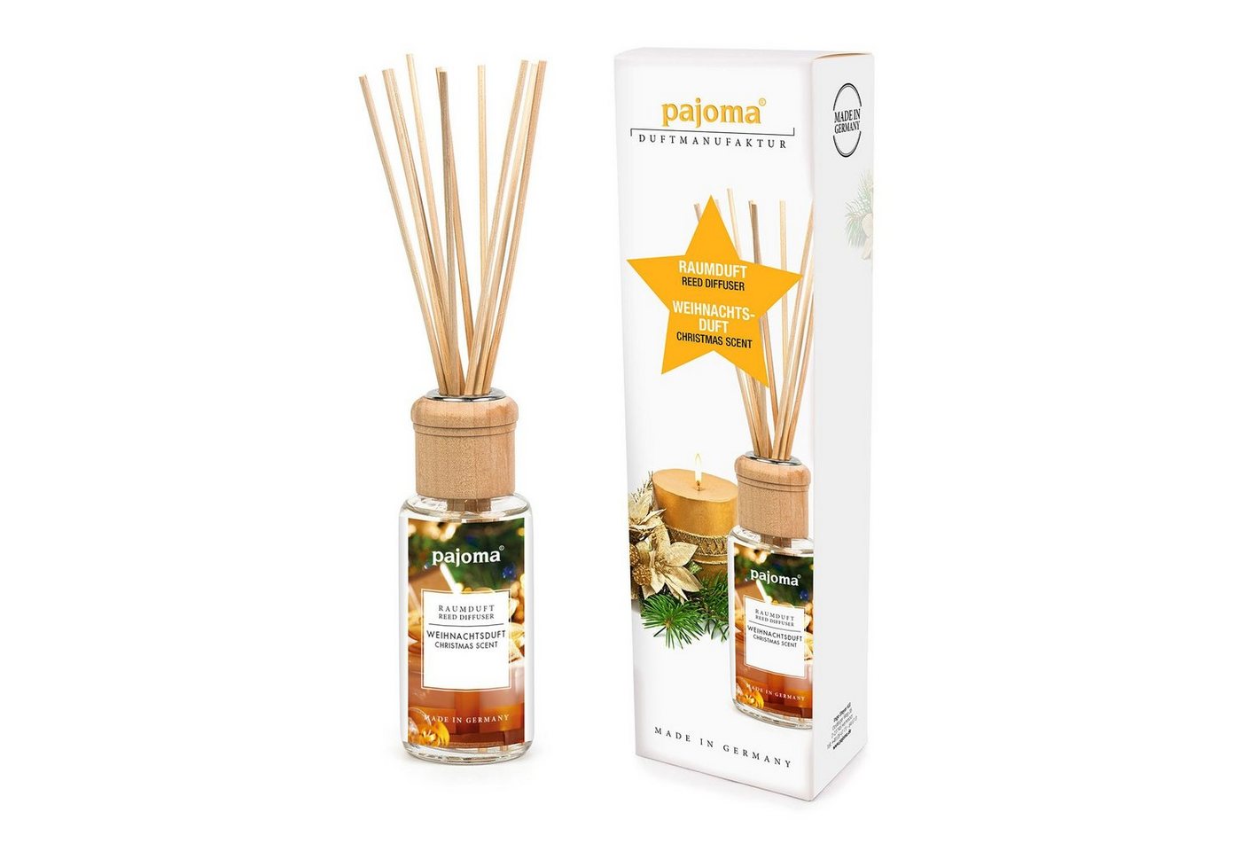 pajoma® Raumduft Weihnachtsduft, 100 ml, Lufterfrischer in Geschenkverpackung von pajoma®