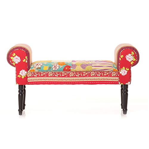 PAJOMA 10003 Patchwork Sitzbank Spring, Baumwolle/Schichtholz/Polsterschaum, Höhe 51 cm PAJOMA 10003 Patchwork Sitzbank Spring, Baumwolle/Schichtholz/Polsterschaum, Höhe 51 cm von pajoma