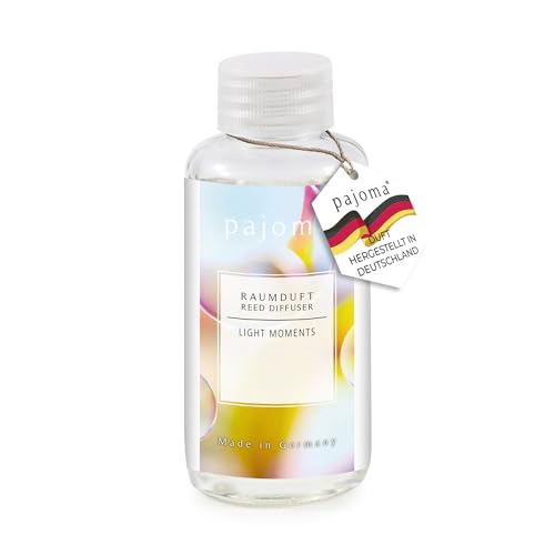 pajoma® Raumduft Nachfüllflasche 100 ml, Light-Moments | Nachfüller für Lufterfrischer | intensiver und hochwertiger Duft in Premium Qualität von pajoma