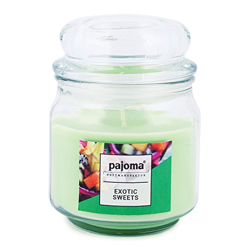 pajoma® Duftkerze im Bonbonglas 248 g, Exotic Sweets | Sweet Edition - Premium Kerze zum verschließen, Brennzeit ca. 55 Stunden von pajoma