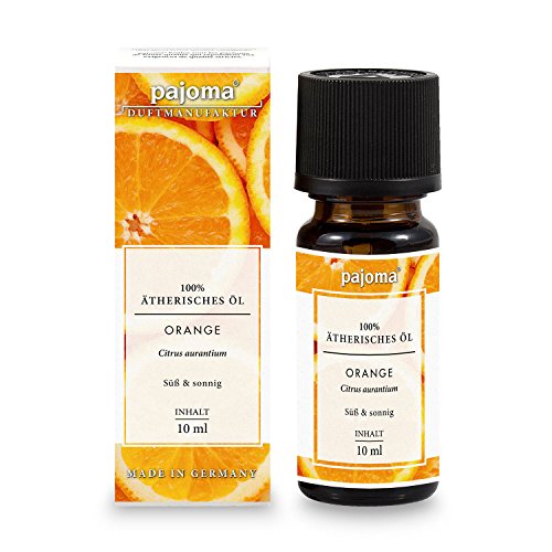 pajoma® Duftöl 10 ml, Orange | 100% Naturrein Ätherisches Öl für Aromatherapie, Duftlampe, Aroma Diffuser, Massage, Naturkosmetik | Premium Qualität von pajoma