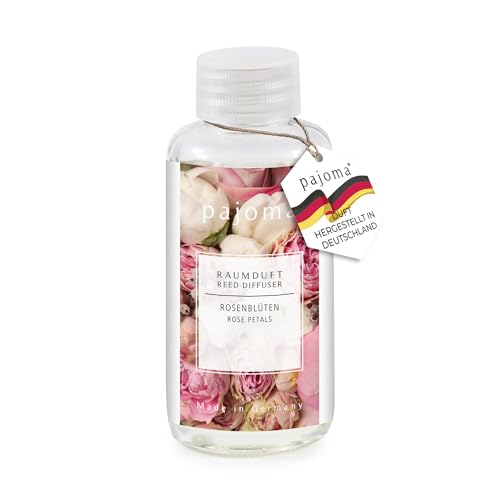 pajoma® Raumduft Nachfüllflasche 100 ml, Rosenblüten | Nachfüller für Lufterfrischer | intensiver und hochwertiger Duft in Premium Qualität von pajoma