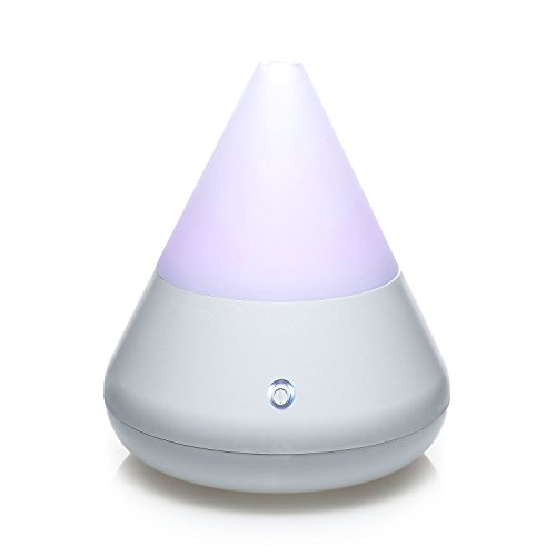Aroma Diffuser, Ultraschall Luftbefeuchter mit LED Licht, pajoma Humidifier Aromatherapie Diffusor (Weiss) von pajoma