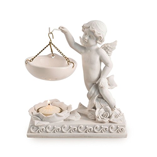 pajoma Duftlampe "Engel Sahriel" aus Kunstharz, Keramik und Glas von pajoma
