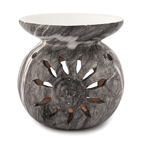 pajoma Duftlampe ''Mamor'' aus Keramik, Höhe 11 cm, Grau von pajoma