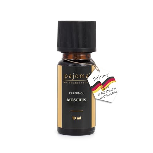 pajoma Duftöl 10 ml, Moschus - Golden Line | feinste Parfümöle für Aromatherapie/Duftlampe | Premium Qualität von pajoma