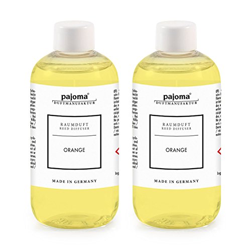 pajoma Raumduft Nachfüllflasche, Orange, 2er Pack (2X 250 ml) von pajoma