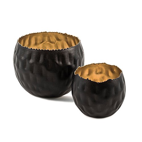 pajoma Teelichthalter ''Black & Gold'', 2er Set, H 10 pajoma Teelichthalter ''Black & Gold'', 2er Set, H 10 von pajoma