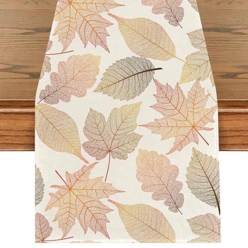 Herbst Ahornblätter Tischläufer, Waschbar Herbstlicher Läufer, Herbstlaub Tischdeko Herbst Tischdecke Küche Tisch Dekoration Drinnen Urlaub Party Herbstdeko für Thanksgiving Erntedankfest 40 x 140cm Herbst Ahornblätter Tischläufer, Waschbar Herbstlicher Läufer, Herbstlaub Tischdeko Herbst Tischdecke Küche Tisch Dekoration Drinnen Urlaub Party Herbstdeko für Thanksgiving Erntedankfest 40 x 140cm von palasasa