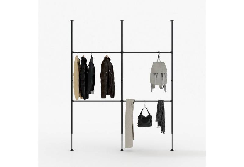 pamo. design Kleiderständer LOFT, (klemmend, ohne Bohren), offener Garderobenständer als Raumteiler von pamo. design