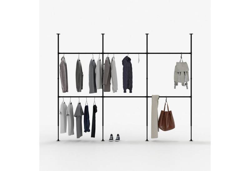 pamo. design Kleiderständer LOFT, (klemmend, ohne Bohren), offener Garderobenständer als Raumteiler von pamo. design