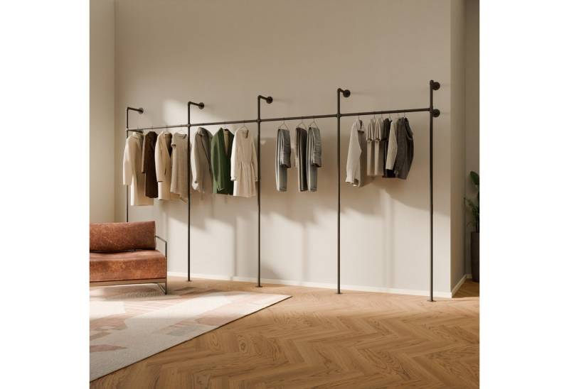 pamo. design Kleiderständer offener Kleiderschrank KIM, Garderobenständer im Industrie Design zur Wandmontage pamo. design Kleiderständer offener Kleiderschrank KIM, Garderobenständer im Industrie Design zur Wandmontage von pamo. design